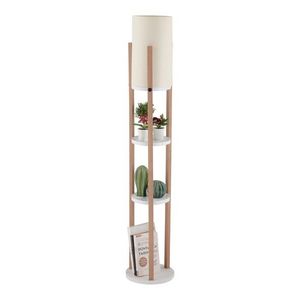 Stojacia lampa Nora II biela/dub prírodný vyobraziť