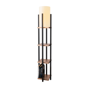 Stojacia lampa Nora V čierna/medená vyobraziť