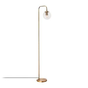 Stojacia lampa Viran retro zlatá/číra vyobraziť