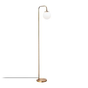 Stojacia lampa Viran vintage zlatá/mliečna vyobraziť