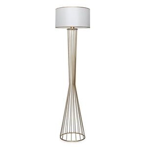 Stojacia lampa AYD XII 155 cm biela/zlatá vyobraziť