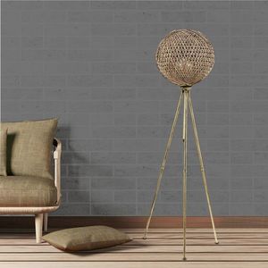 Stojacia lampa Pied 138 cm zlatá vyobraziť