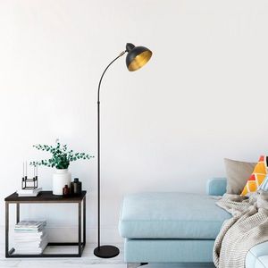 Stojacia lampa Varzan 162 cm čierna vyobraziť