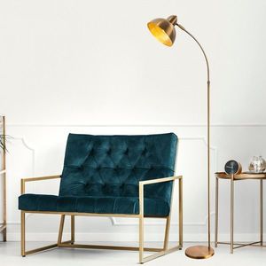 Stojacia lampa Varzan 162 cm zlatá vyobraziť