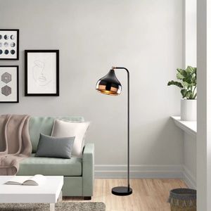 Stojacia lampa Yıldo 120 cm čierno-medená vyobraziť