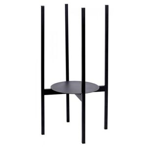 Stojaci kvetináč čierny 70 cm vyobraziť