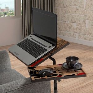Stolík na notebook Glen borovica/čierny vyobraziť