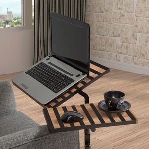 Stolík na notebook Glen I borovica/čierny vyobraziť