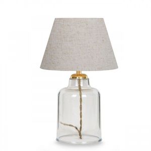 Stolná lampa Glastor 30 cm béžová vyobraziť