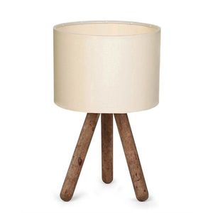 Stolná lampa Aydo I krémová/hnedá vyobraziť