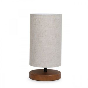 Stolná lampa Baras krémová/hnedá vyobraziť