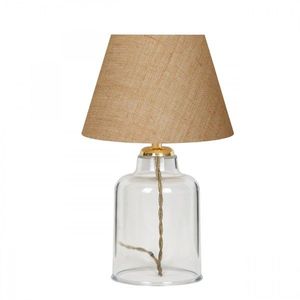 Stolná lampa Glastor krémová vyobraziť