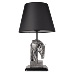 Stolová lampa Horses čierna/strieborná vyobraziť
