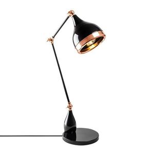 Stolová lampa Yildo čierna/medená vyobraziť