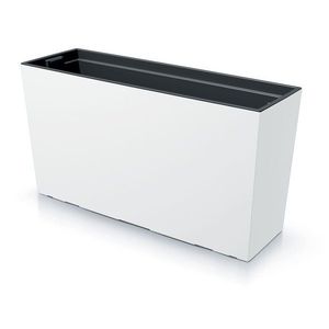 Stredný truhlík s vkladom CORBI 77 cm biely vyobraziť