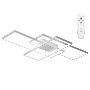 Stropné svietidlo LED Rectangle + ovládač biele vyobraziť