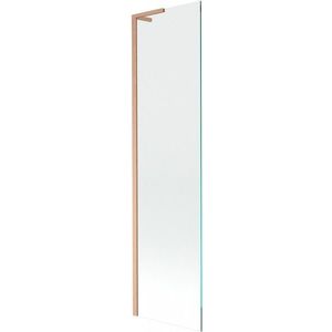 MEXEN/S - Next L vaňová zástena FIX 80 x 150, transparent, meď kartáčovaný 895-080-000-03-00-65 vyobraziť