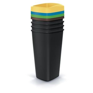 Sada odpadkových košov COMPACTO 4x25 L čierna vyobraziť