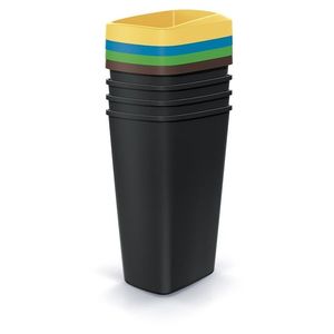 Sada odpadkových košov COMPACTO 4x45 L čierna vyobraziť