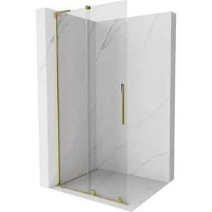 MEXEN/S - Velar L Sprchová zástena posuvná Walk-in 100 x 200, transparent 8 mm, zlato 871-100-003-03-50 vyobraziť