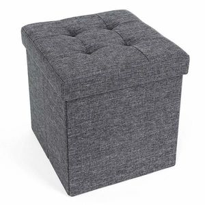 Taburet Hinessa 40 L tmavě šedý vyobraziť
