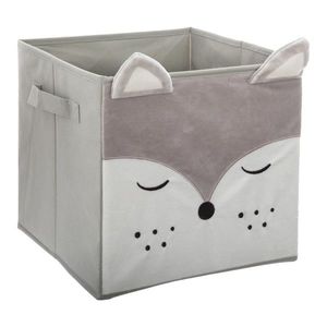 Textilný box na hračky Lis sivý vyobraziť