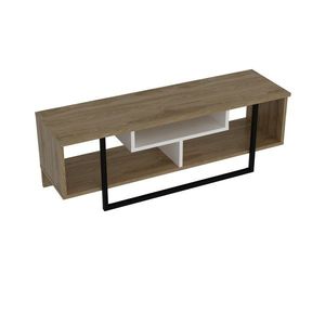 TV stolík ASAL 120 cm dub/biely/čierny vyobraziť