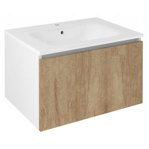 SAPHO - LOREA umývadlová skrinka 70x44x51, 2cm, 1x zásuvka, dub alabama/biela mat LE070-2231 vyobraziť