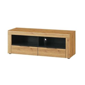 TV stolík Kama II 24 119 cm dub Camargue/čierny vyobraziť