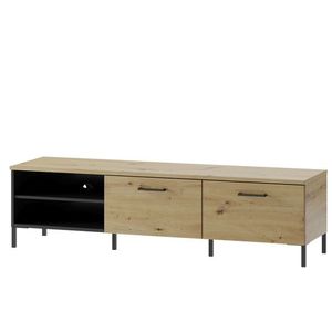 TV stolík Lucas II 25 155 cm dub Artisan/čierny vyobraziť