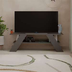 TV stolík Houseland Farfalla 120 cm antracitovo sivý vyobraziť