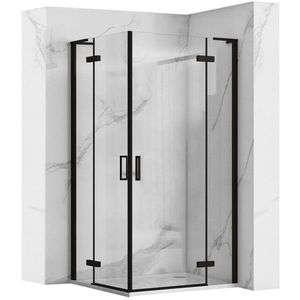 REA/S - Sprchová kabína Hugo Double Black 80x90 KPL-45232 vyobraziť
