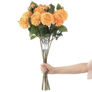 Umelá kvetina pivonka 10 ks oranžová vyobraziť