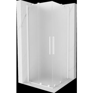 MEXEN/S - Velar Duo sprchovací kút, posuvné dvere 80 x 80, dekor, biela 871-080-080-32-20 vyobraziť
