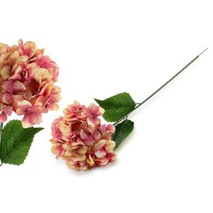 Umelá kvetina VIRIDIS HORTENSIA 73 cm ružová/béžová vyobraziť