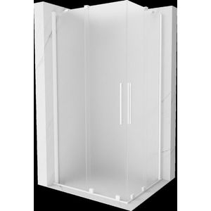 MEXEN/S - Velar Duo sprchovací kút, posuvné dvere 90 x 80, dekor, biela 871-090-080-32-20 vyobraziť