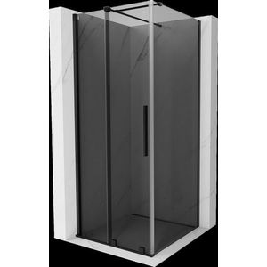 MEXEN/S - Velár sprchovací kút, posuvné dvere 110 x 110, grafit, čierna 871-110-110-41-70 vyobraziť