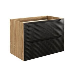 Umývadlová skrinka Luxor Black 82-80-2S čierna/dub olejovaný vyobraziť
