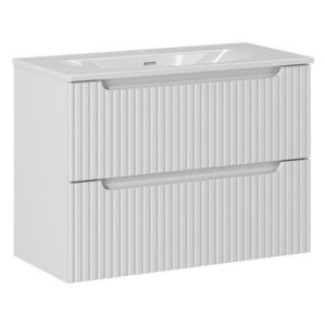 Umyvadlová skrinka so zápustným umývadlom Nova White 80 cm biela vyobraziť