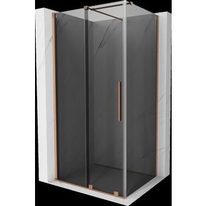 MEXEN/S - Velár sprchovací kút, posuvné dvere 120 x 85, grafit, meď kartáčovaná 871-120-085-41-65 vyobraziť