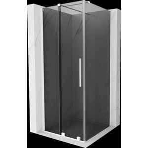 MEXEN/S - Velár sprchovací kút, posuvné dvere 120 x 120, grafit, biela 871-120-120-41-20 vyobraziť