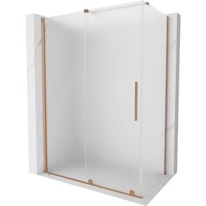 MEXEN/S - Velár sprchovací kút, posuvné dvere 130 x 70, dekor, meď kartáčovaná 871-130-070-31-65 vyobraziť