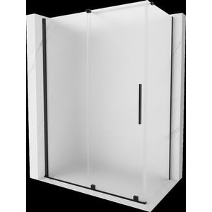 MEXEN/S - Velár sprchovací kút, posuvné dvere 130 x 70, dekor, čierna 871-130-070-31-70 vyobraziť