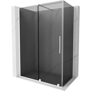 MEXEN/S - Velár sprchovací kút, posuvné dvere 130 x 70, grafit, biela 871-130-070-41-20 vyobraziť