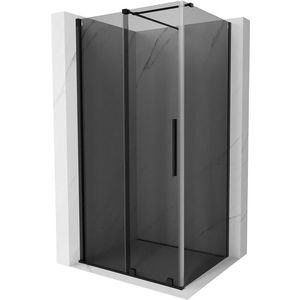 MEXEN/S - Velár sprchovací kút, posuvné dvere 130 x 90, grafit, čierna 871-130-090-41-70 vyobraziť