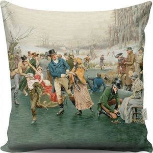 Vianočný dekoračný vankúš TUNES VI 43x43 cm zelený/biely vyobraziť