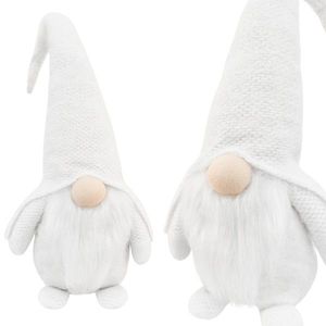 Vianočný škriatok ELF 068 - 50 cm biely vyobraziť