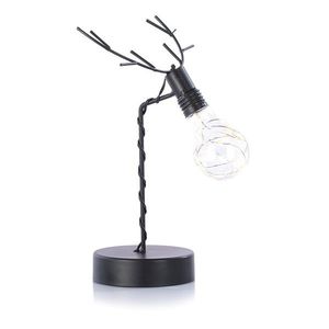 Vianočná stolná LED lampa na batérie REINDEER INDUSTRIAL čierna vyobraziť