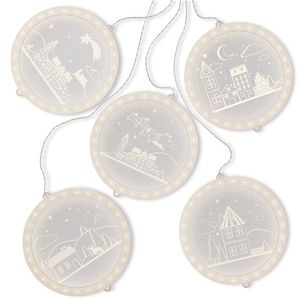 Vianočná svetelná dekorácia CHRISTMAS CITY teplá biela vyobraziť
