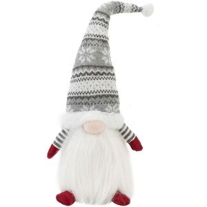 Vianočný škriatok ELF 0623 - 48 cm sivý/biely vyobraziť